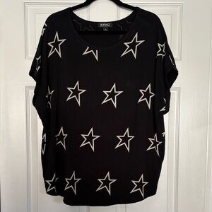 Buffalo David Bitton Black Star Short Sleeve Top